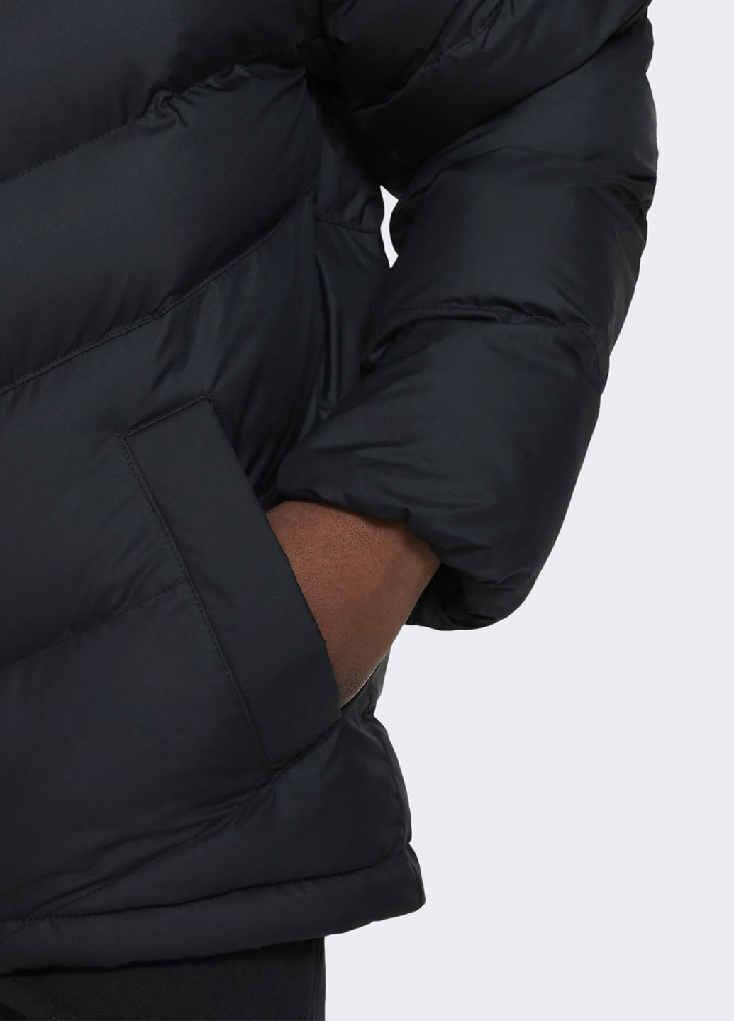 Чорна демісезонна куртка Nike K NSW SYNFL HD JKT