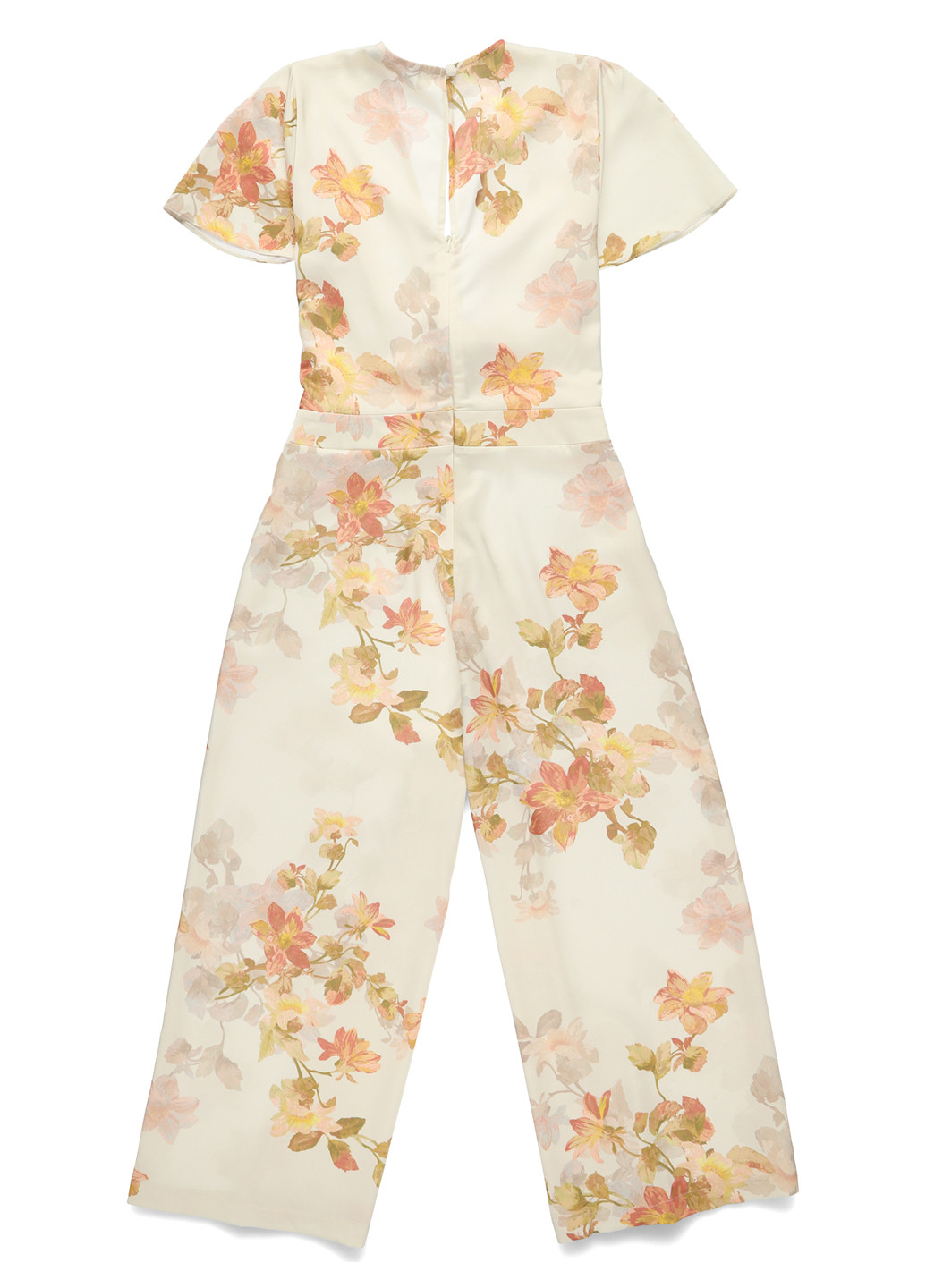 Комбинезон hope & ivy комбинезон-брюки цветочный молочный кэжуал полиэстер