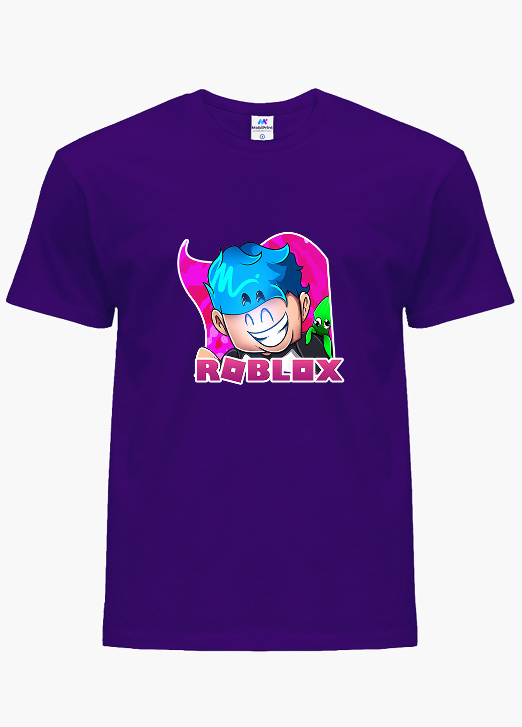 Фиолетовая демисезонная футболка детская роблокс (roblox)(9224-1223) MobiPrint
