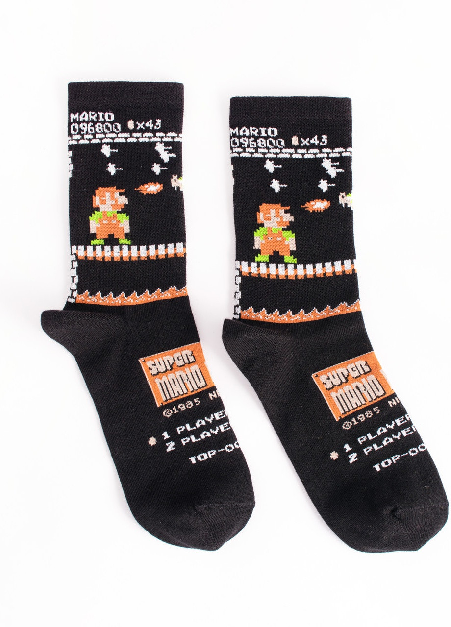 Носки из высококачественного хлопка с оригинальным принтом "Mario Bros" Maybel (250424374)