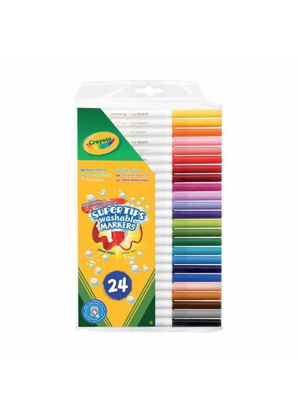 Набор для творчества 24 фломастера ярких цветов (7551) Crayola (254067165)