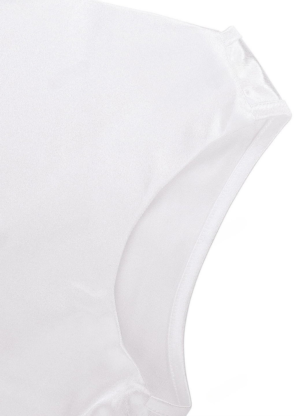 Белое вечернее платье годе, с открытой спиной SHEIN однотонное