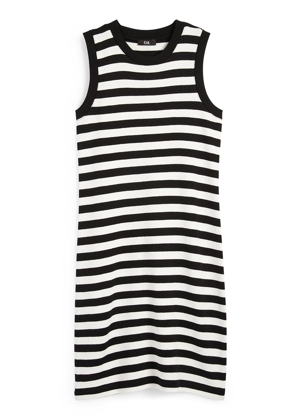Чорно-білий кежуал сукня сукня-майка C&A в смужку