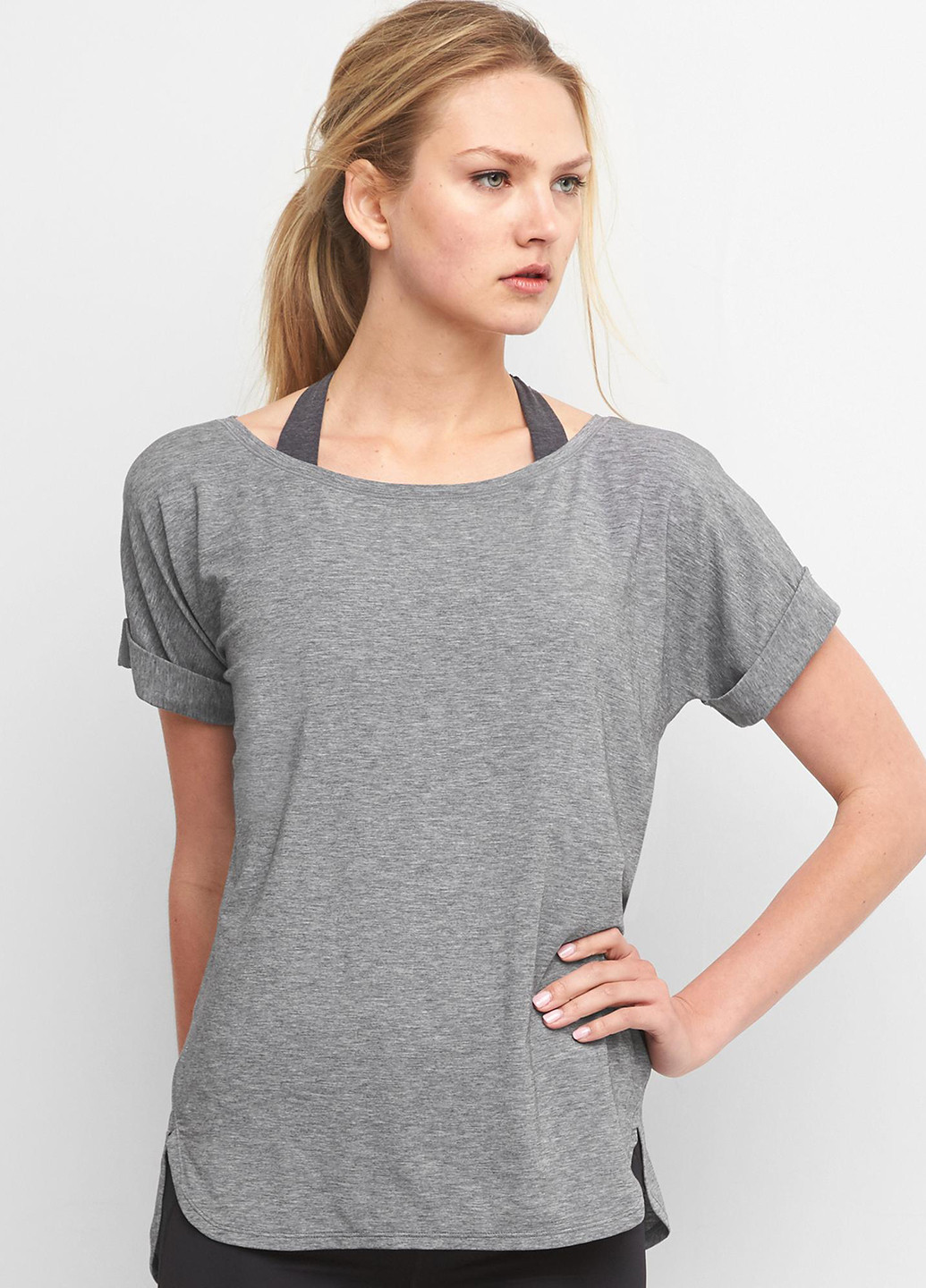 Сіра літня футболка з коротким рукавом Gap
