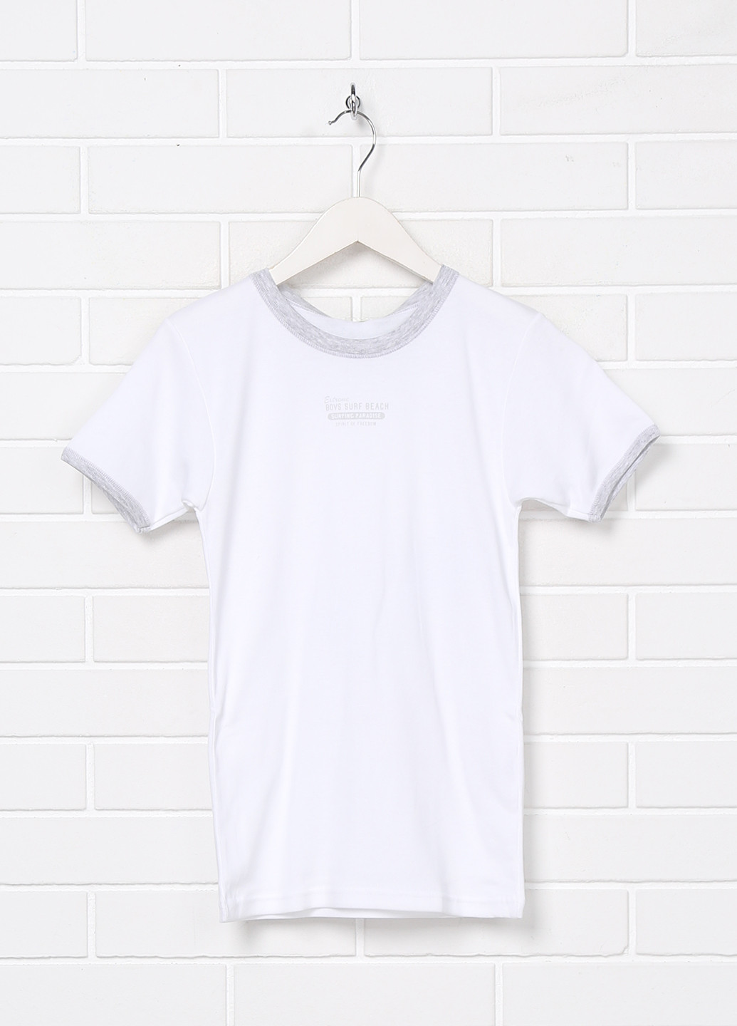 Белая зимняя футболка с коротким рукавом NINETTA