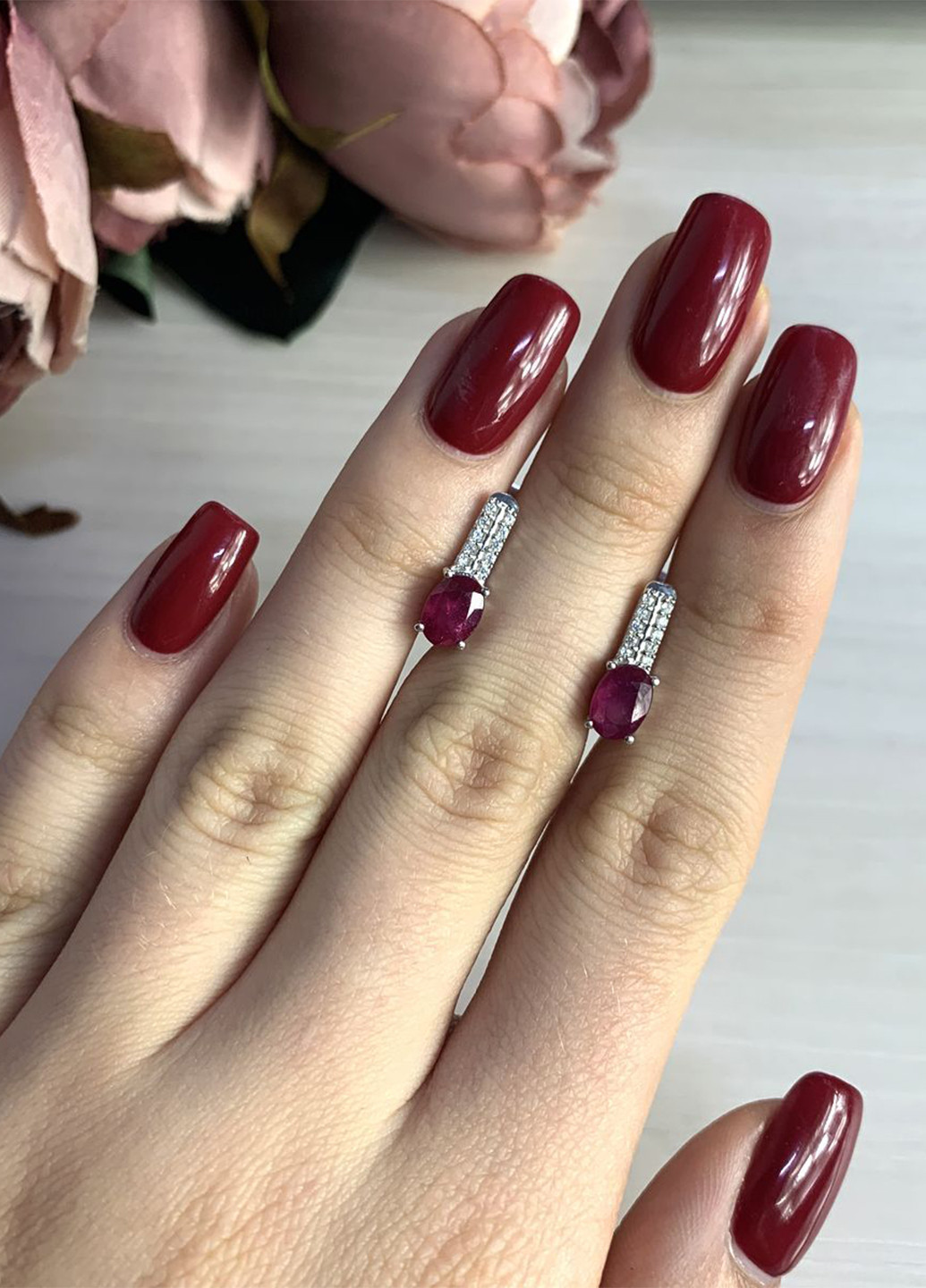 Серьги Silver Flame (164343229)