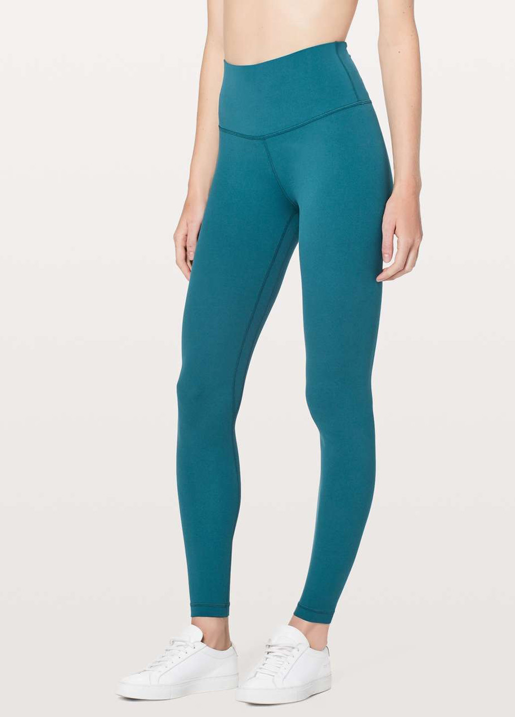 Бирюзовые демисезонные леггинсы Lululemon Athletica