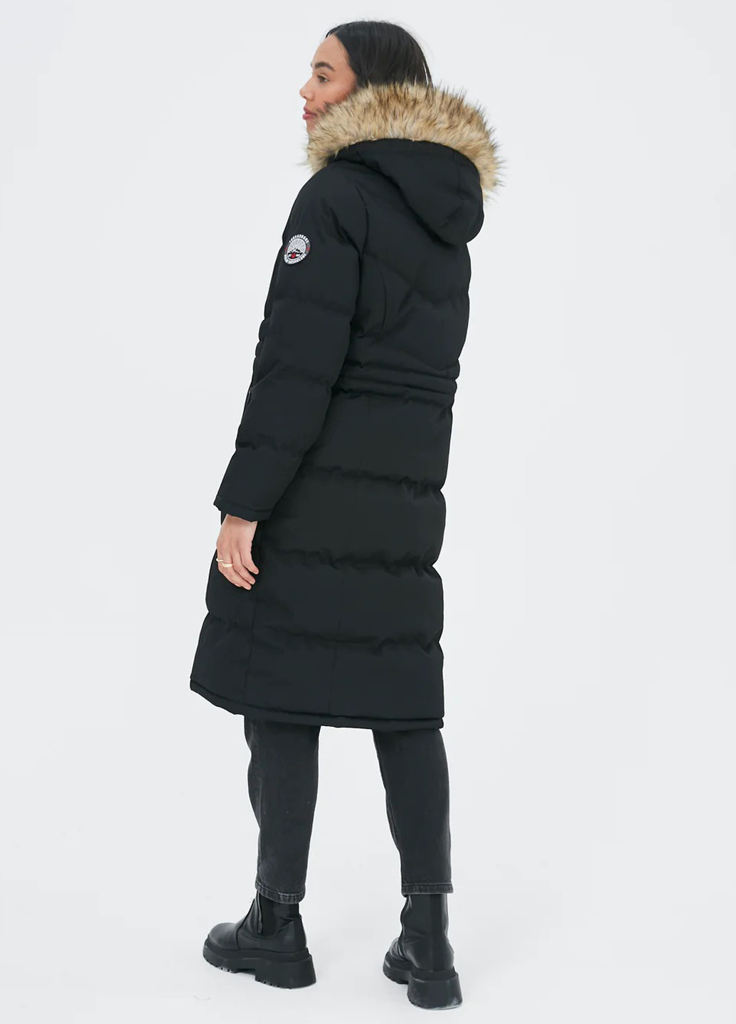 Чорна демісезонна куртка Threadbare