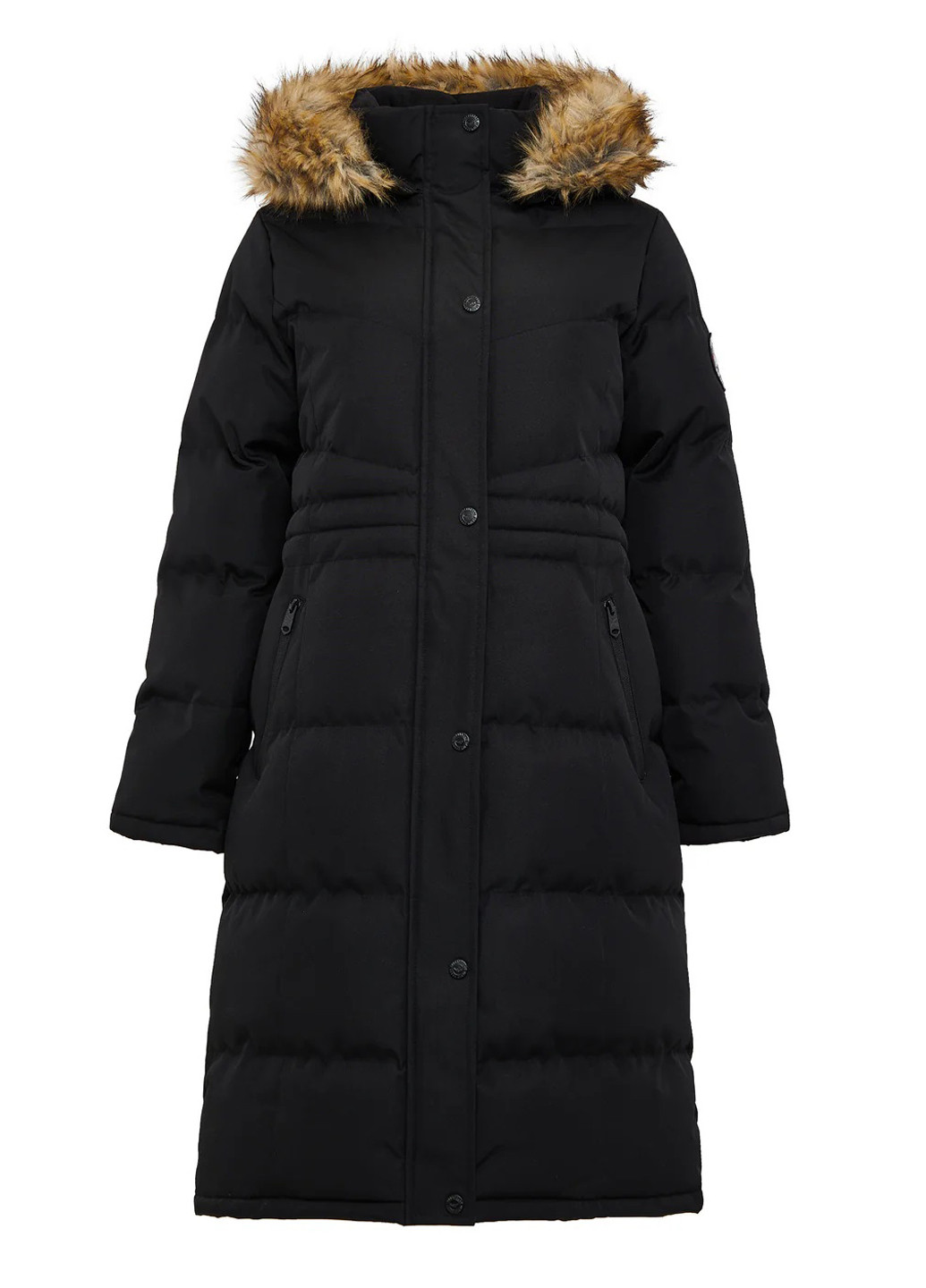 Чорна демісезонна куртка Threadbare