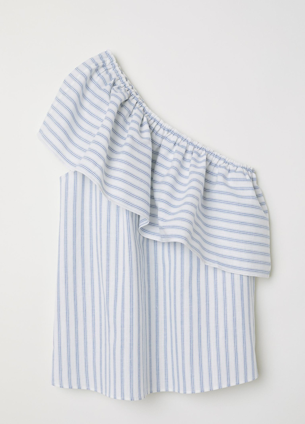 Белая блуза б/р лен бленд H&M