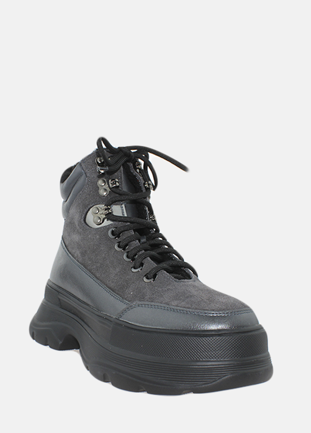 Зимние ботинки re2704 серый El passo из натуральной замши