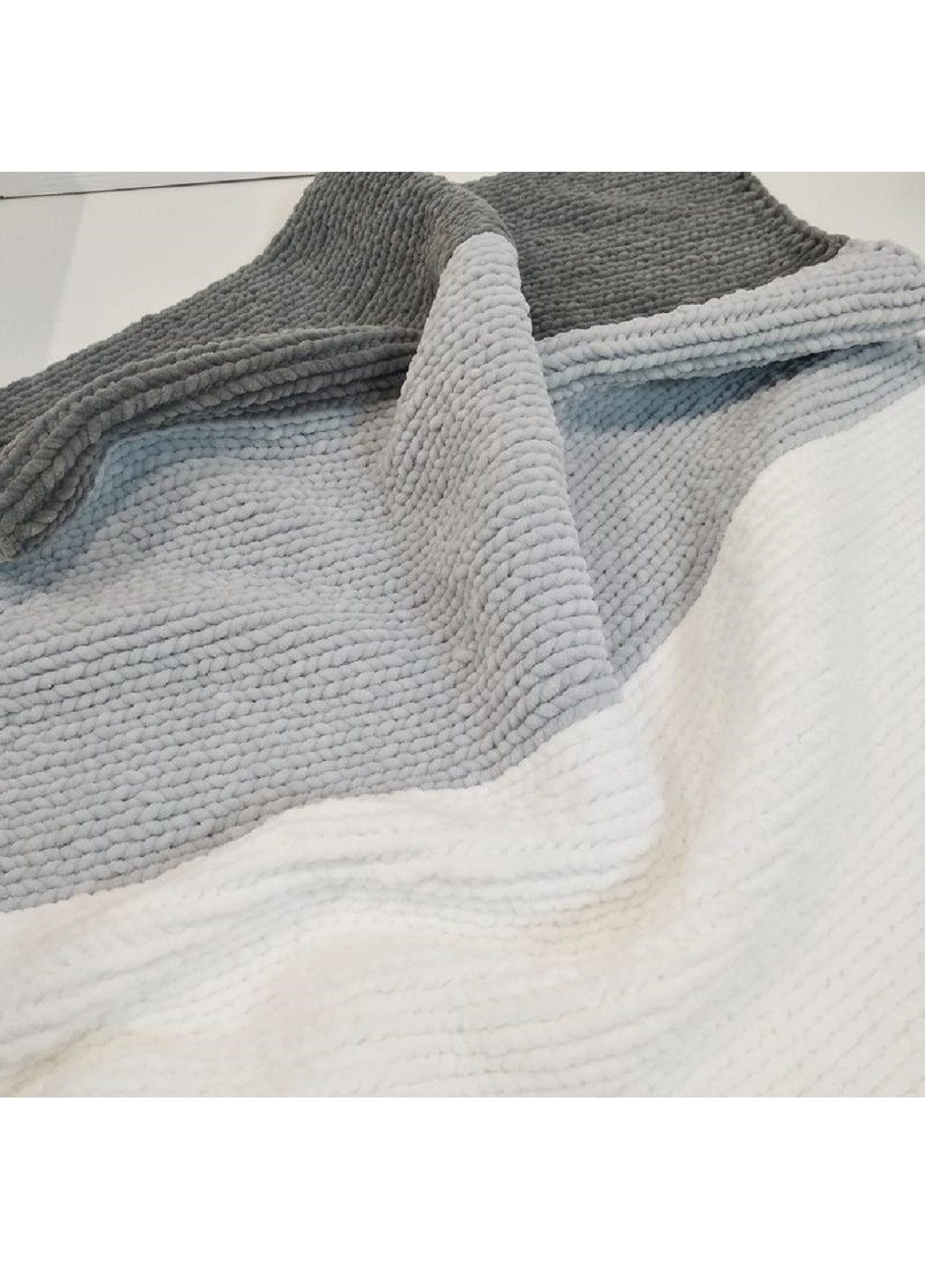 Дитячий плюшевий плед покривало гіпоалергенний середня в’язка для коляски ліжечка ручної роботи 90х70 см (23566-Нов) Francesco Marconi (251848118)