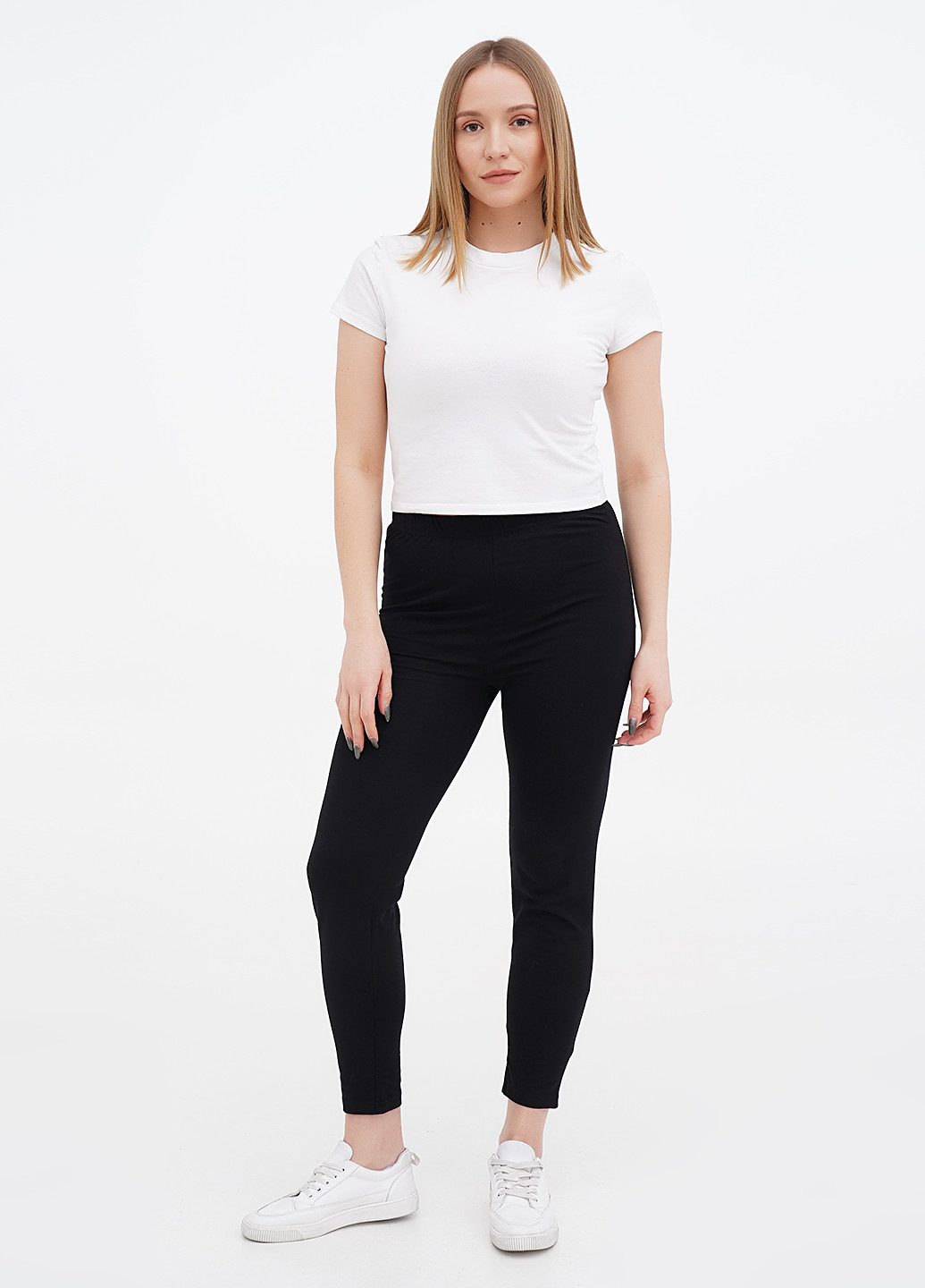 Черные демисезонные леггинсы Waschepur