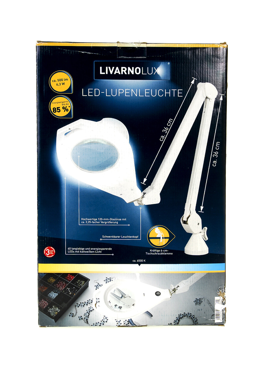 Лампа увеличительная, 8х33х52 см Livarno Lux (156609754)