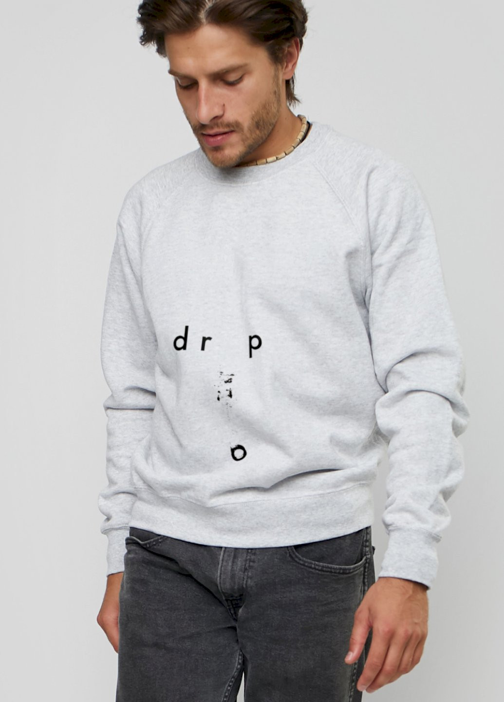 Серый свитшот мужской YAPPI (198688905)