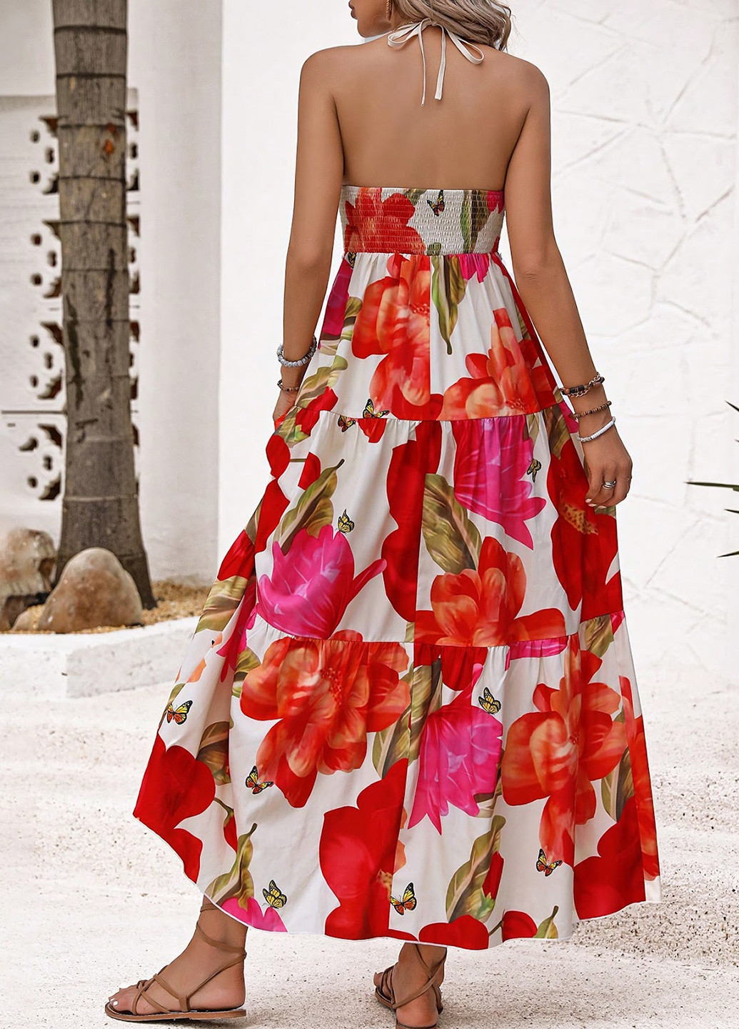 Летний женский сарафан SHEIN колор блок