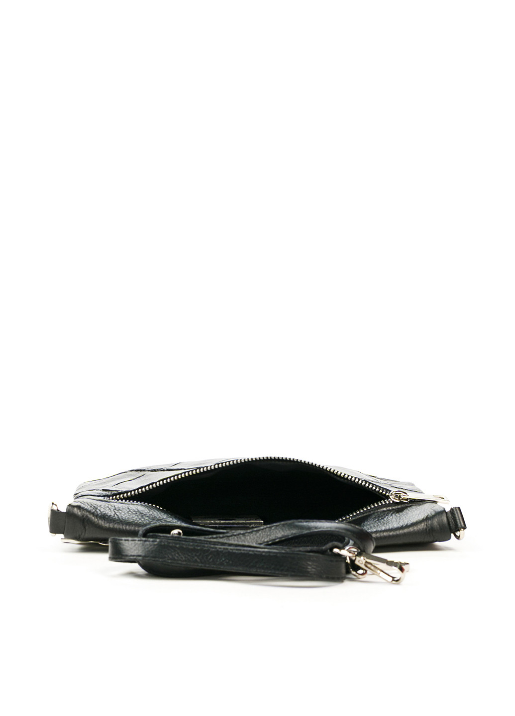 Клатч Italian Bags однотонный чёрный кэжуал