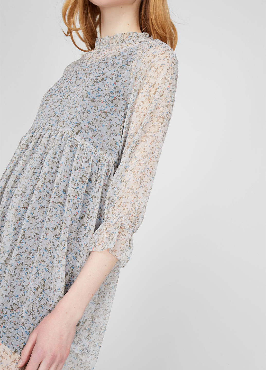 Молочна кежуал сукня кльош Pepe Jeans з квітковим принтом