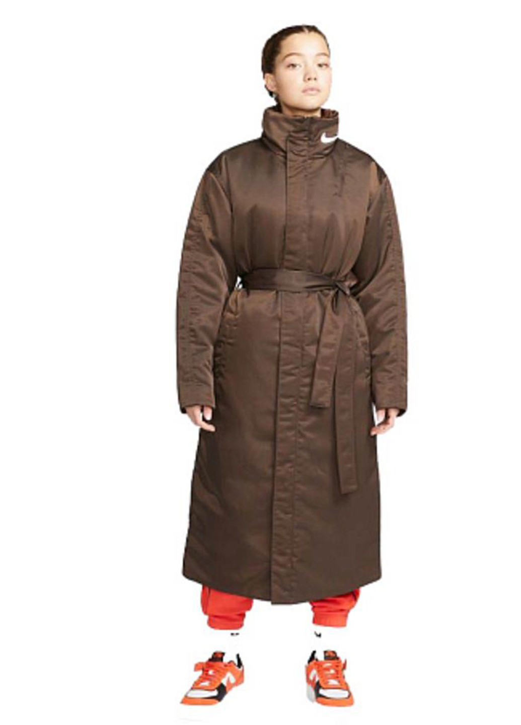 Коричнева демісезонна куртка dx1799-237 Nike W NSW SYN PARKA TREND