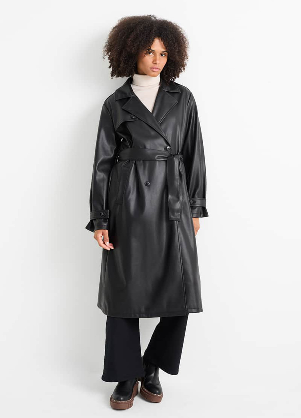 Плащ C&A на пуговицах демисезон (367804001)