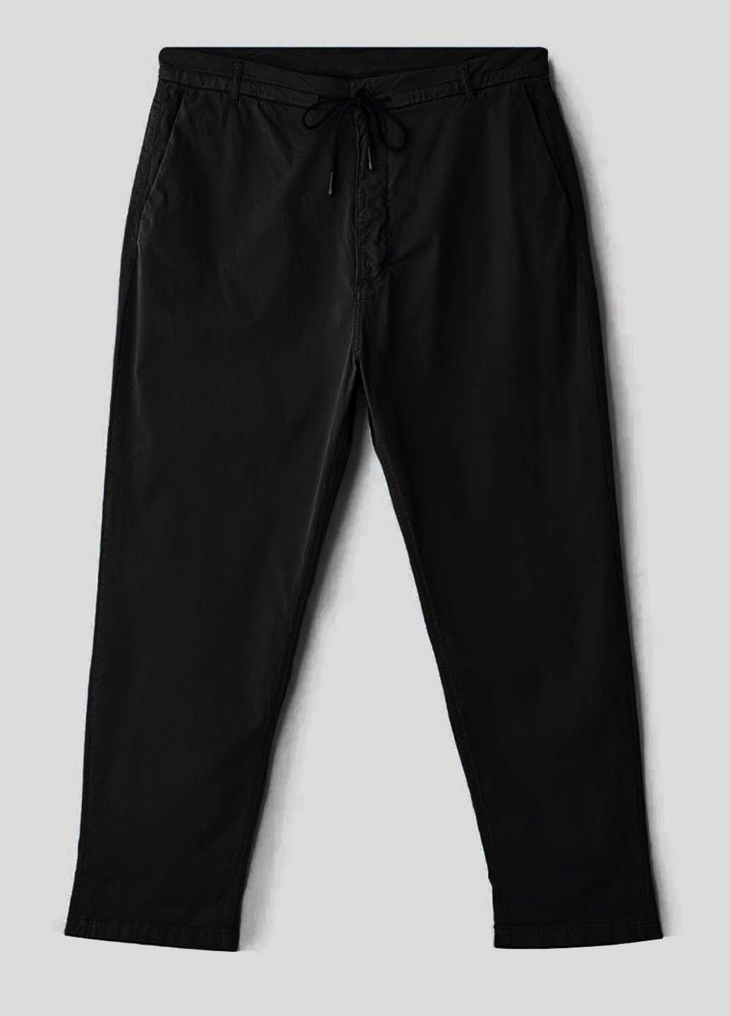 Черные повседневный летние каррот, укороченные, зауженные брюки Antony Morato