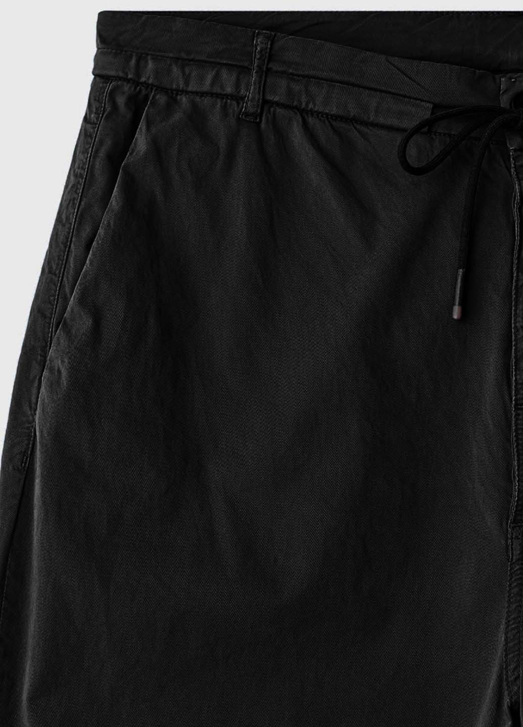 Черные повседневный летние каррот, укороченные, зауженные брюки Antony Morato