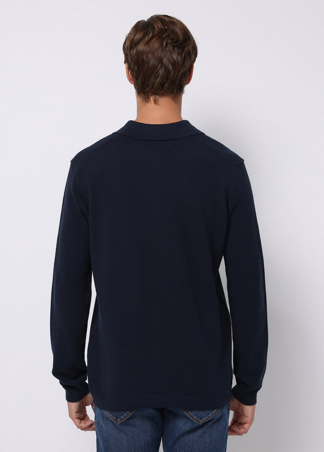 Темно-синий зимний светр Colin's