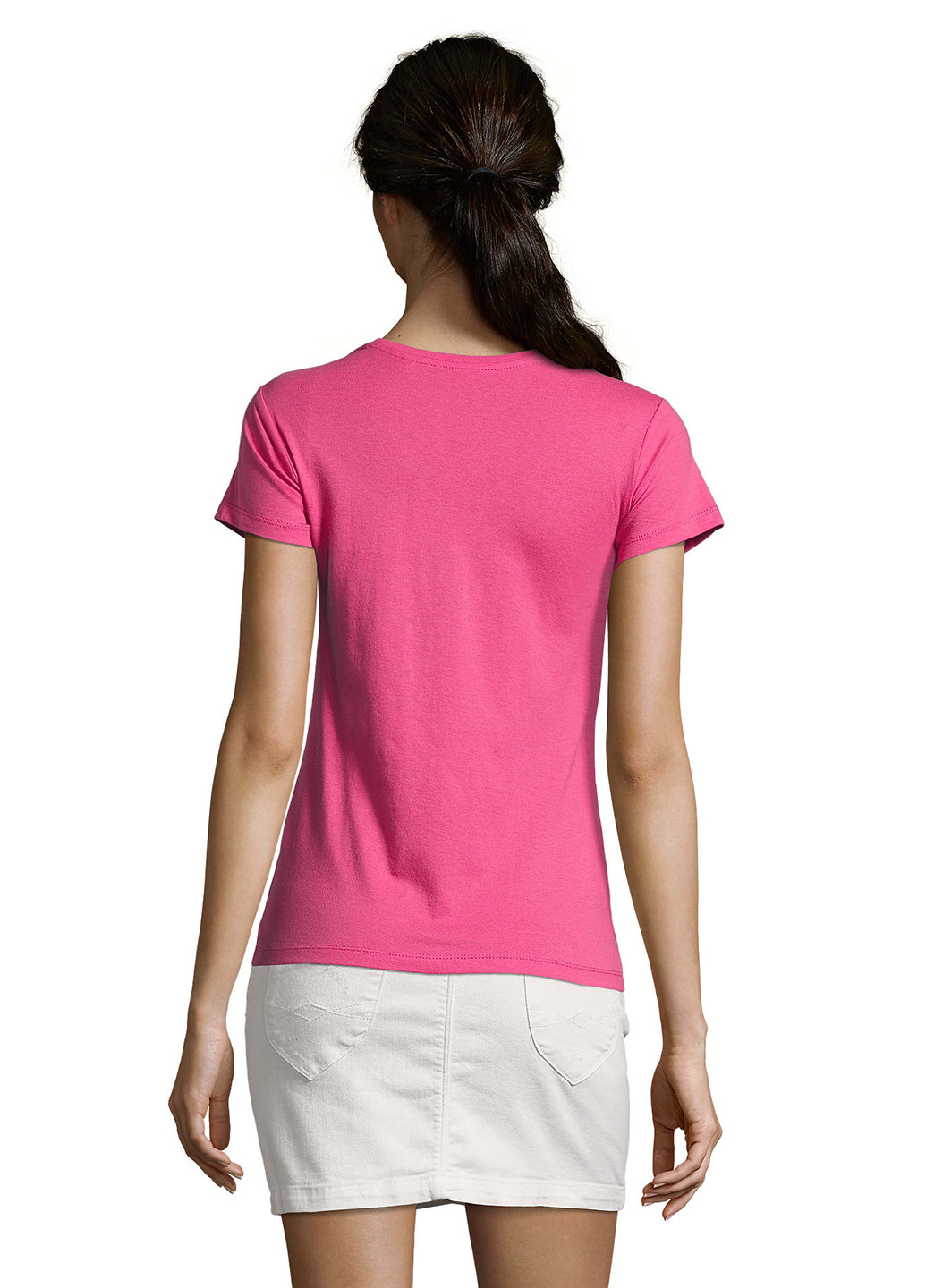 Розовая летняя футболка Sol's
