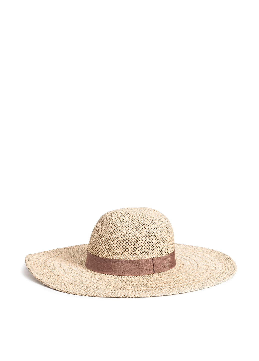Шляпа H&M однотонная бежевая кэжуал