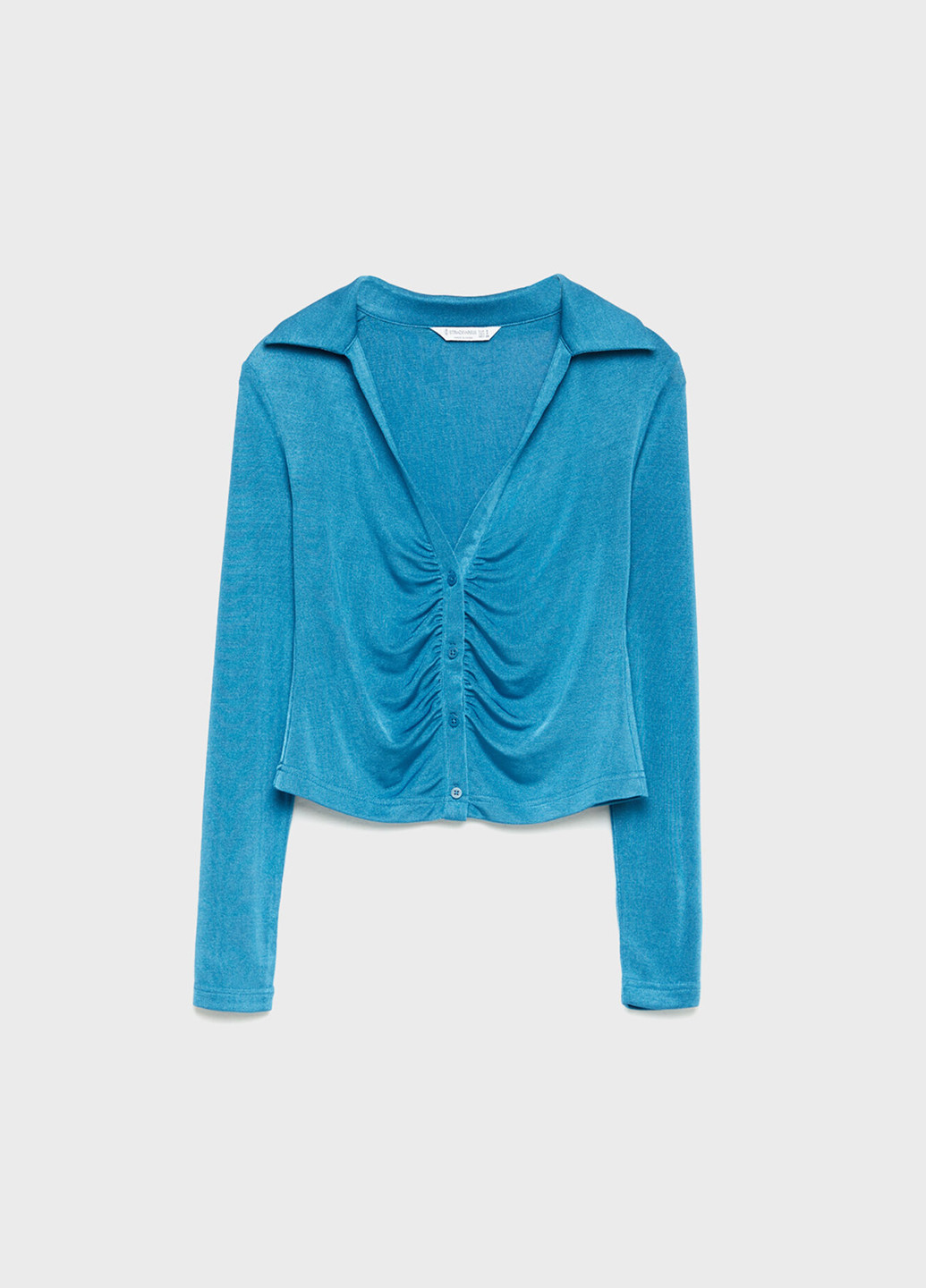 Голубая блуза Stradivarius