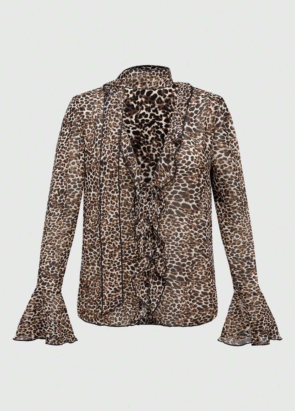 Коричневая блуза SHEIN