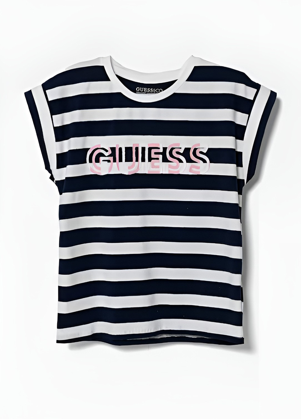 Синяя летняя футболка Guess