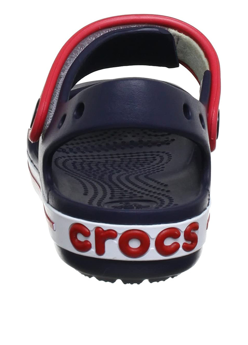 Индиго кэжуал сандалии Crocs на липучке