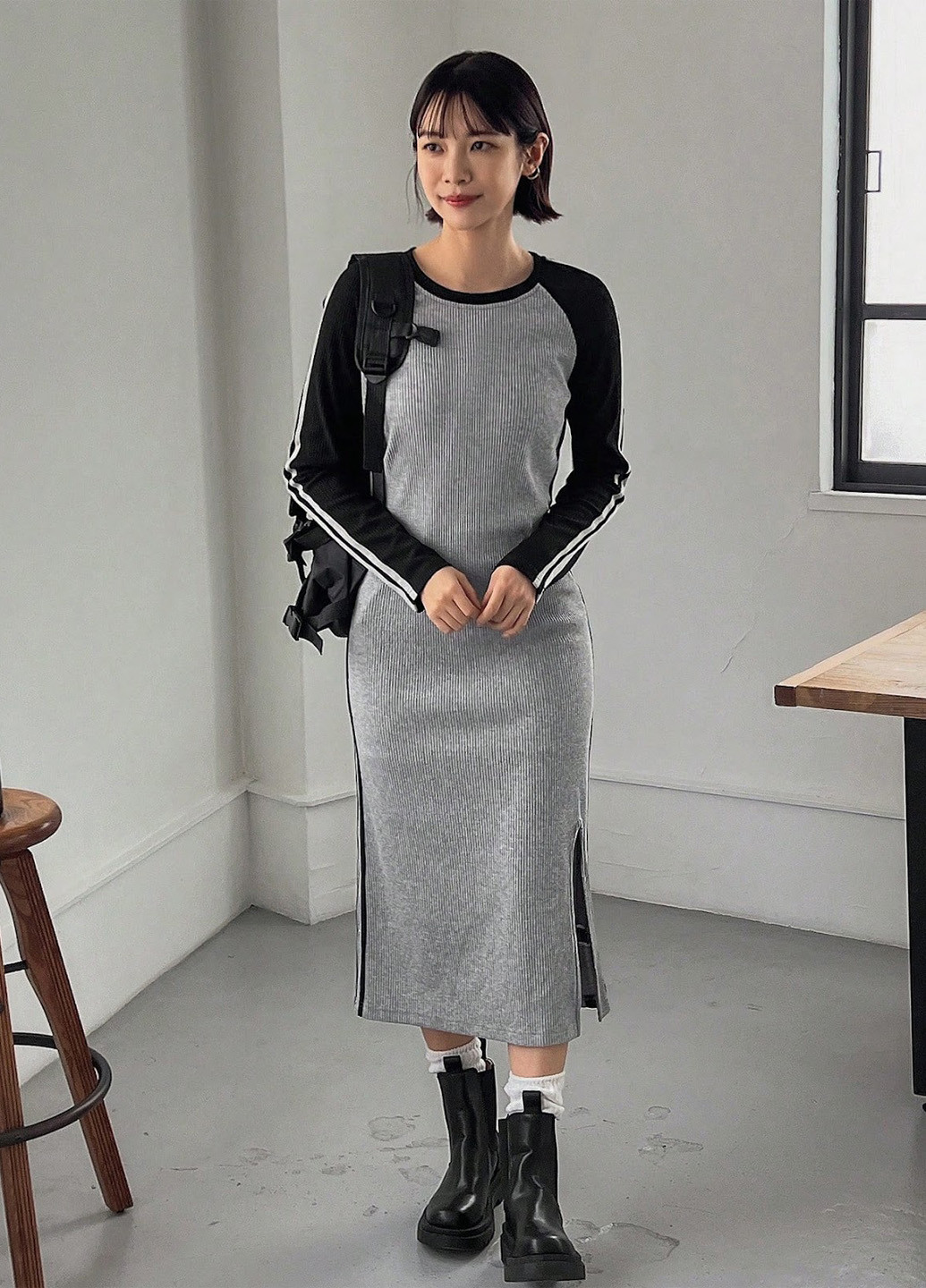 Комбінована спортивна, кежуал сукня SHEIN колор блок