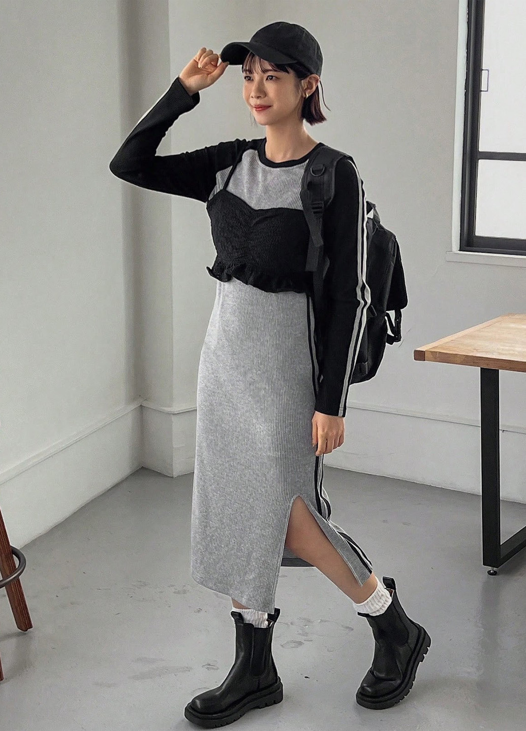 Комбінована спортивна, кежуал сукня SHEIN колор блок