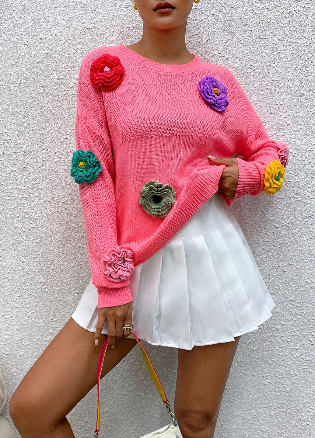 Рожевий демісезонний джемпер джемпер SHEIN