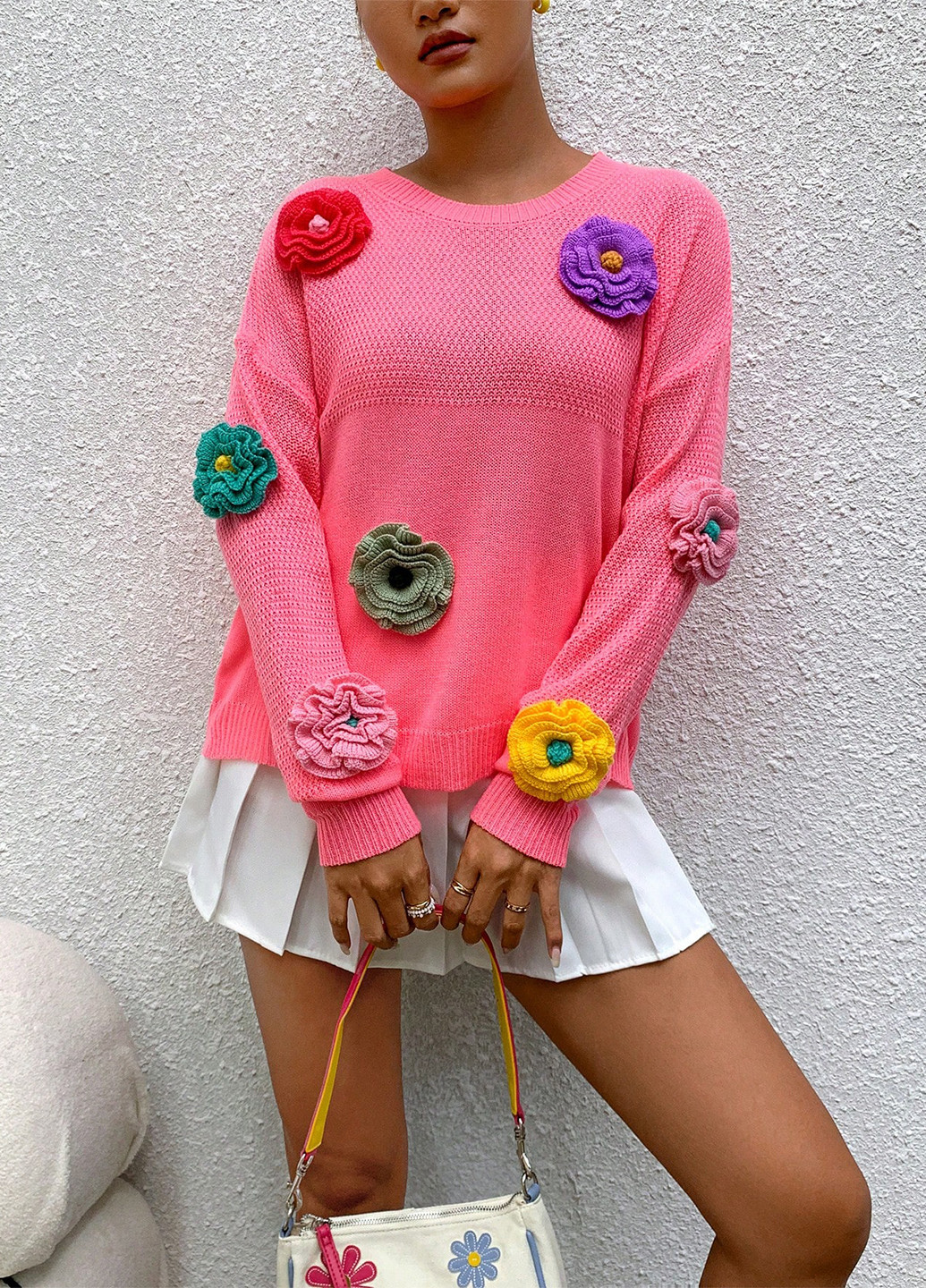 Рожевий демісезонний джемпер джемпер SHEIN