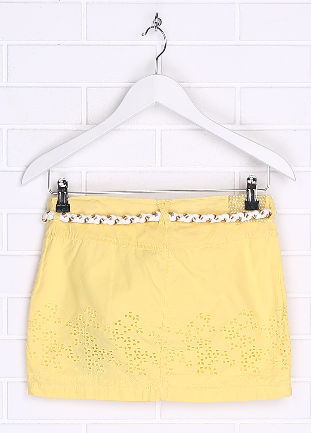 Желтая кэжуал однотонная юбка Gaialuna
