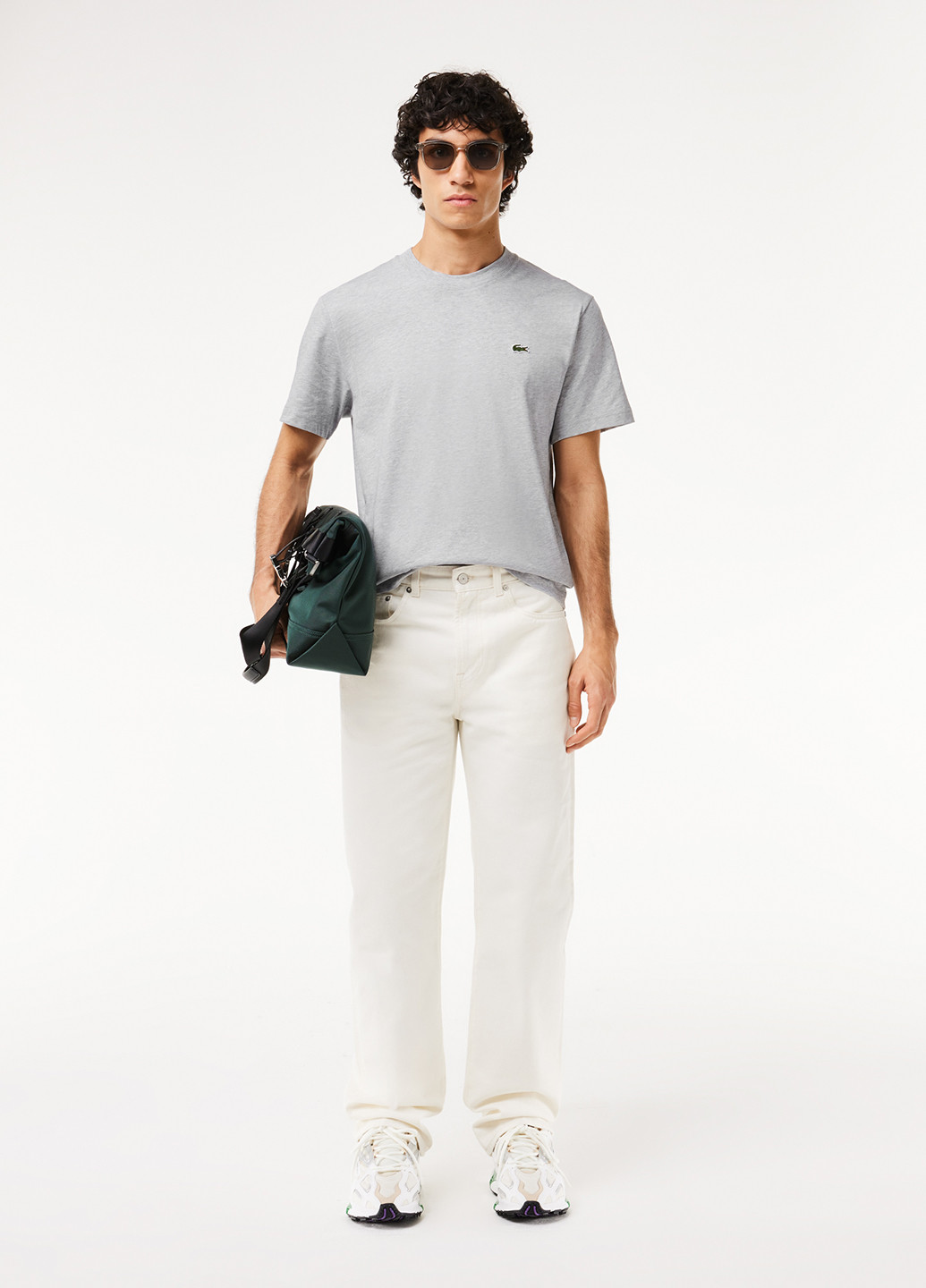 Серая футболка Lacoste