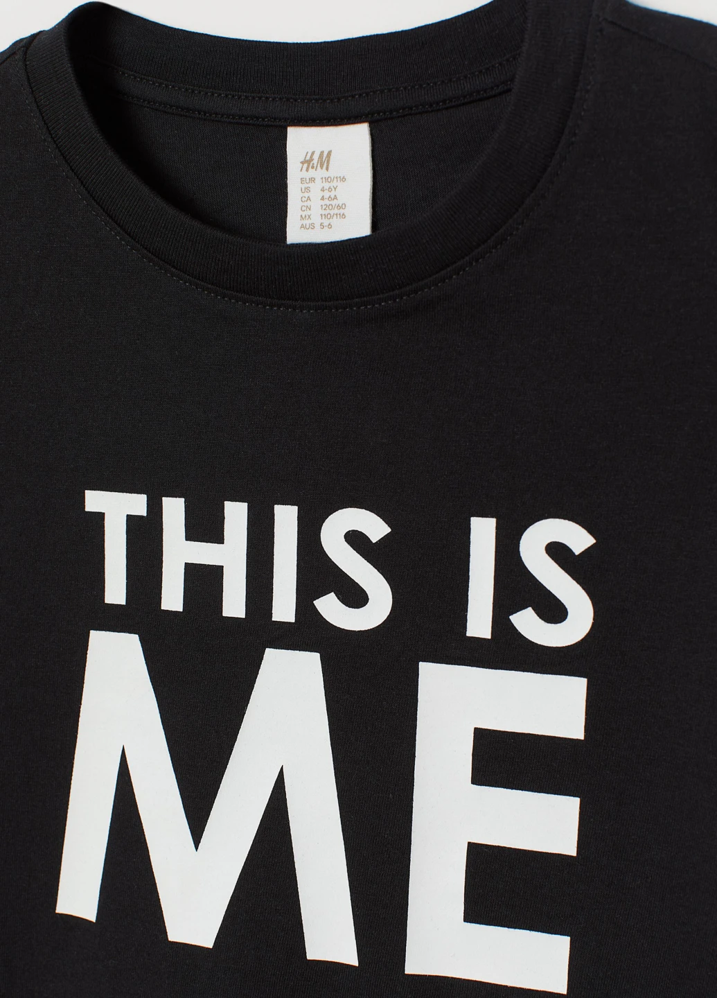 Чорна літня футболка H&M