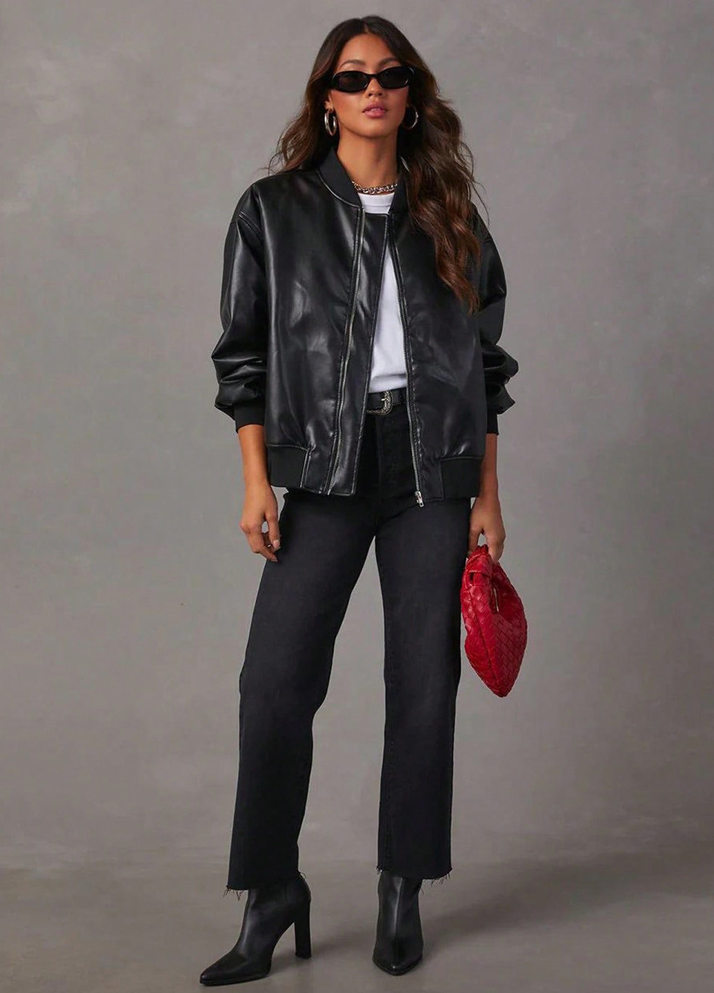 Бомбер SHEIN на молнии (343315968)