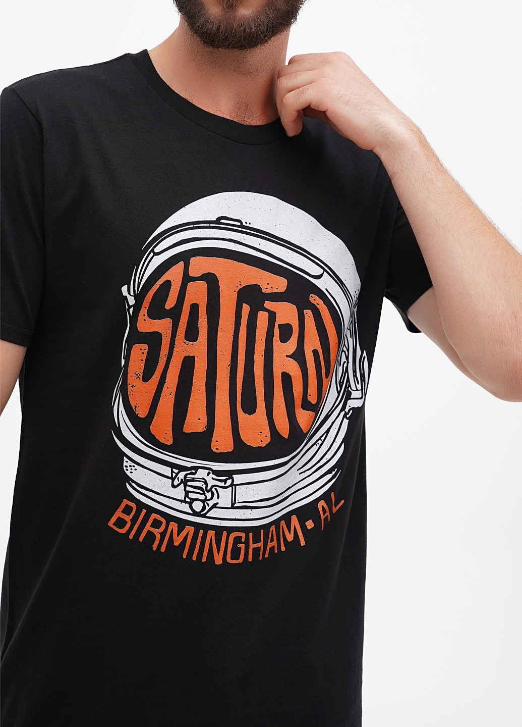 Черная футболка Hanes