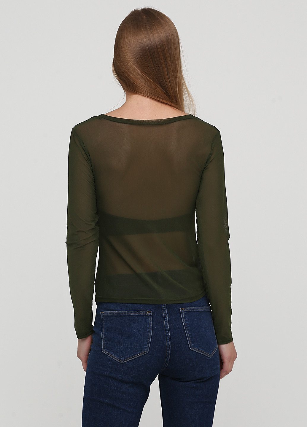 Оливкова (хакі) демісезонна блуза Style