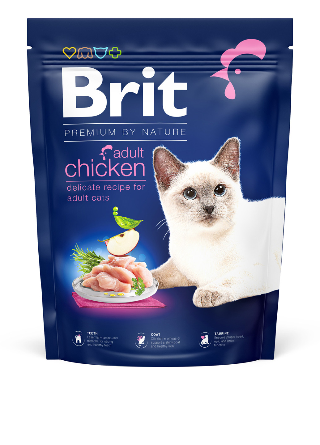 Сухий корм Cat Adult Chicken з куркою, 300 г Brit Premium (252461499)