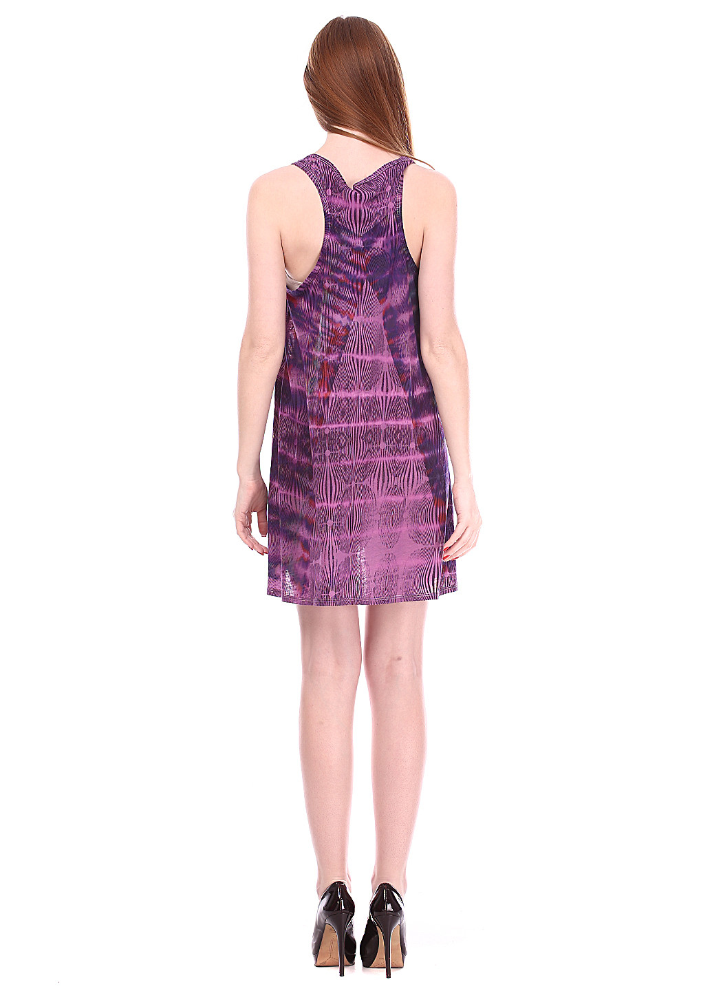 Фіолетова кежуал сукня Custo Barcelona з абстрактним візерунком