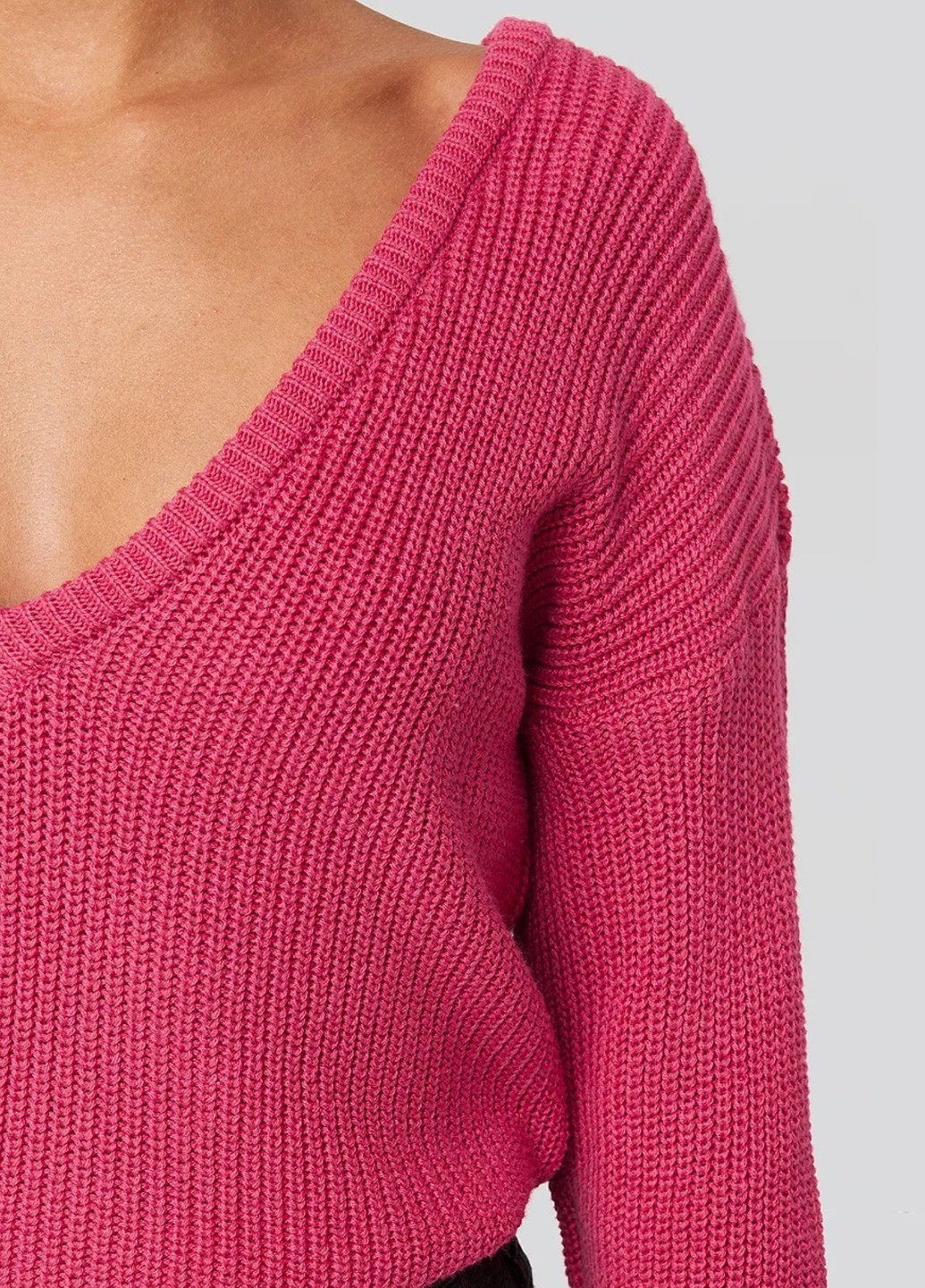 Темно-розовый демисезонный пуловер пуловер NA-KD