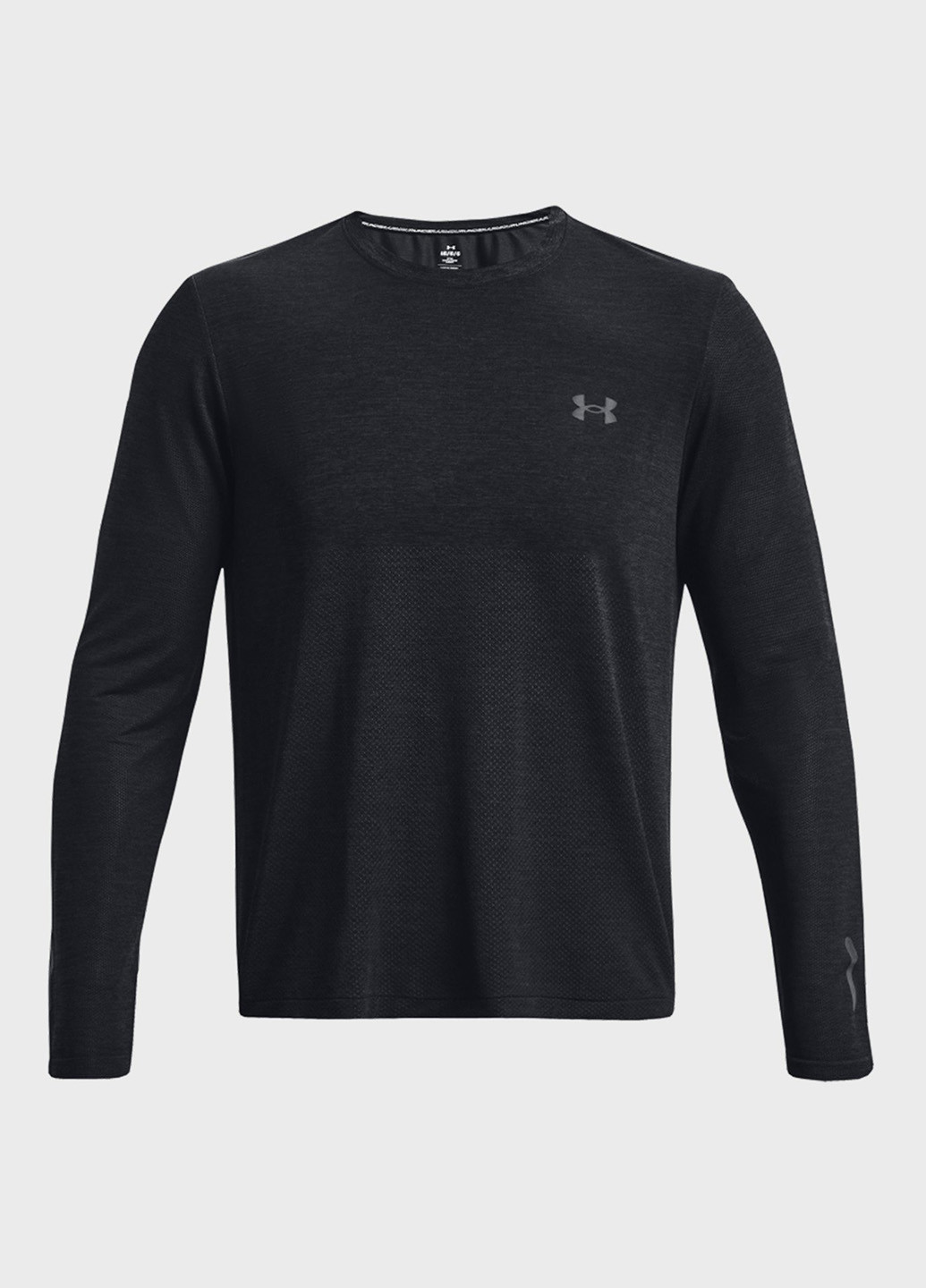 Лонгслів Under Armour логотип чорний спортивні нейлон, трикотаж