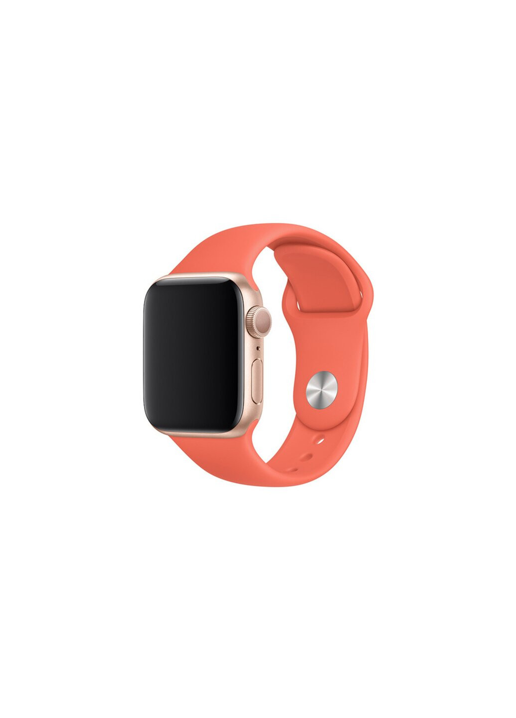 Ремешок Sport Band для Apple Watch 38/40mm силиконовый оранжевый спортивный size(s) Series6 5 4 3 2 1 Clementine ARM (222374778)