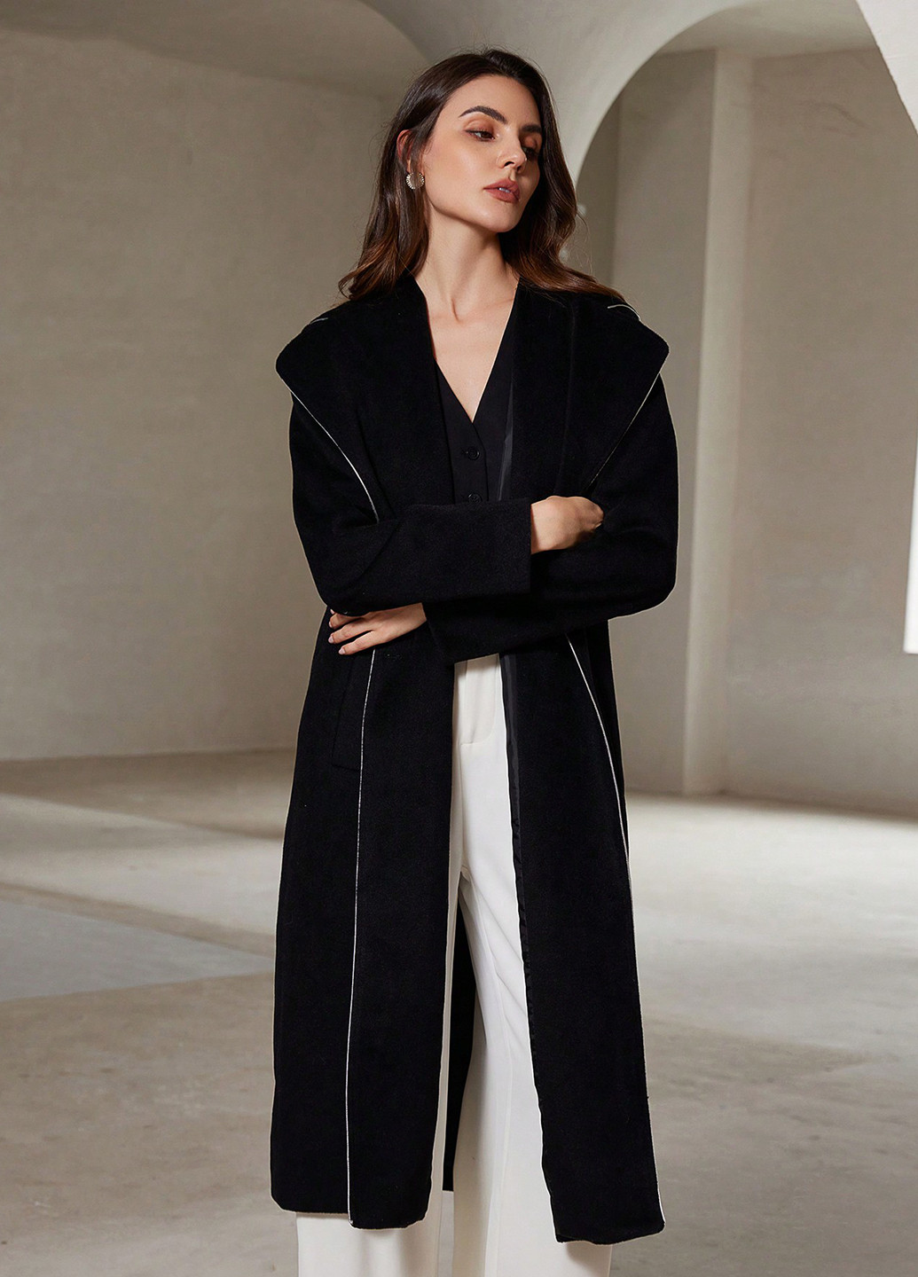 Плащ SHEIN тренчкот на гудзиках демісезон (365683251)