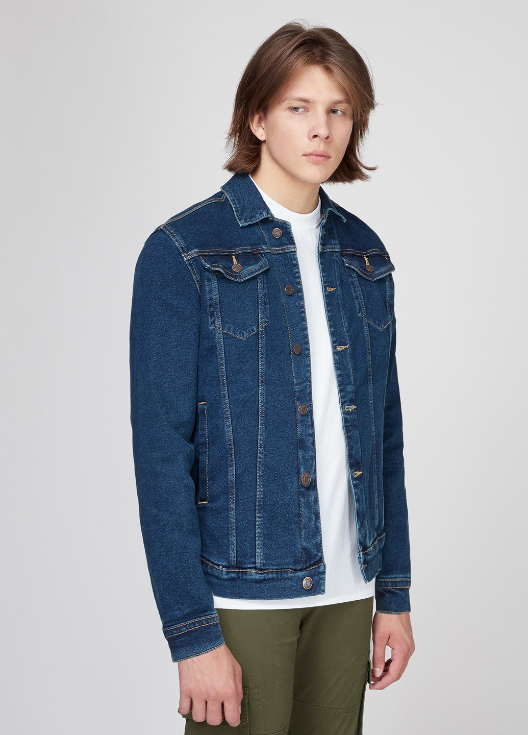 Синяя демисезонная куртка Denim Project